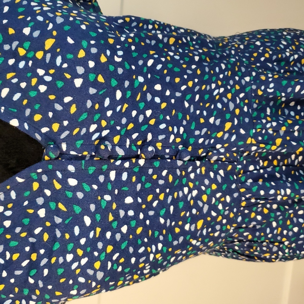 Banana Republic Navy V Neck Dress S - Picture 4 of 13